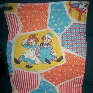 Raggedy Ann And Andy Vintage Cloth Laundry Bag 29" x 18" The Bobbs-Merrill Co.